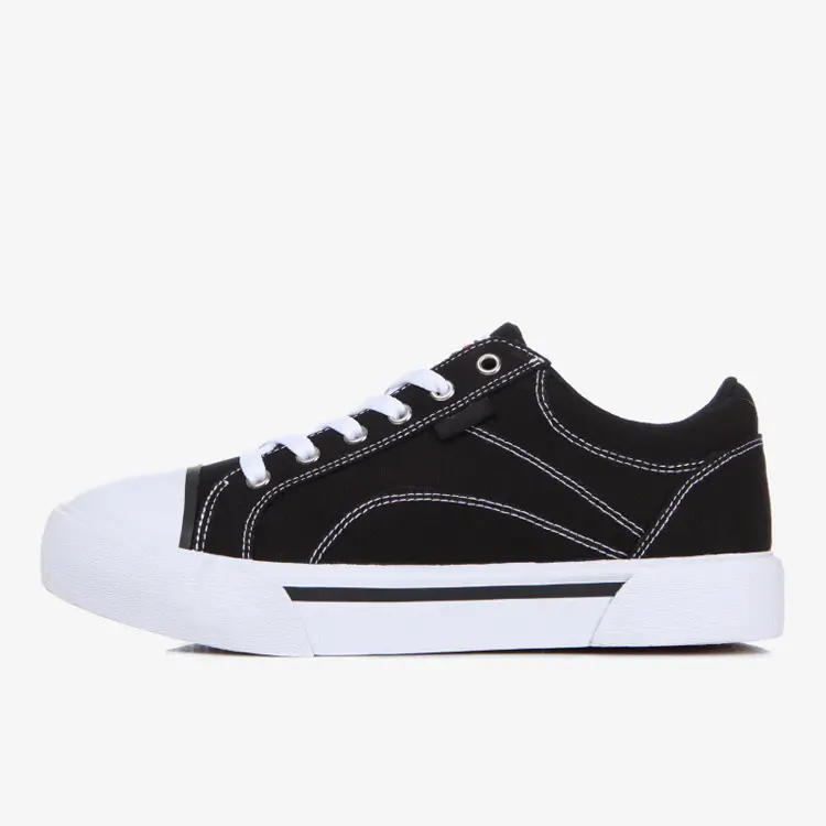 Hot Sale Fashion Style Unisex Comfortable Black Unisex Canvas Sneaker Young Men's Casual Shoes
