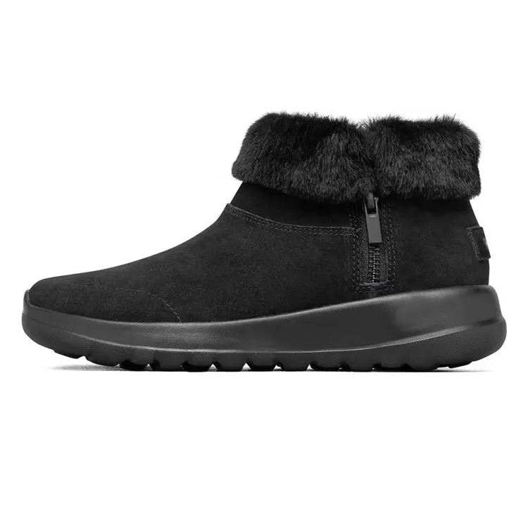 China OEM ODM Service New Style Anti Slip Botas Winter Warm Women Snow Shoes With Zip