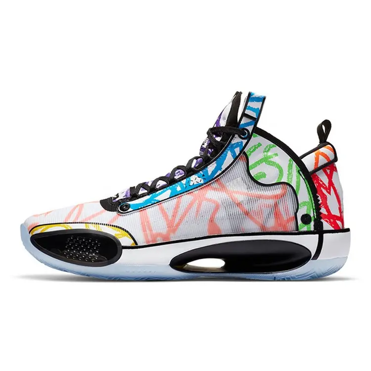 Chinese OEM No Brand Name Custom Made Design Your Original Logo Colorful Fashion Basketball Shoes For Men Featured Image