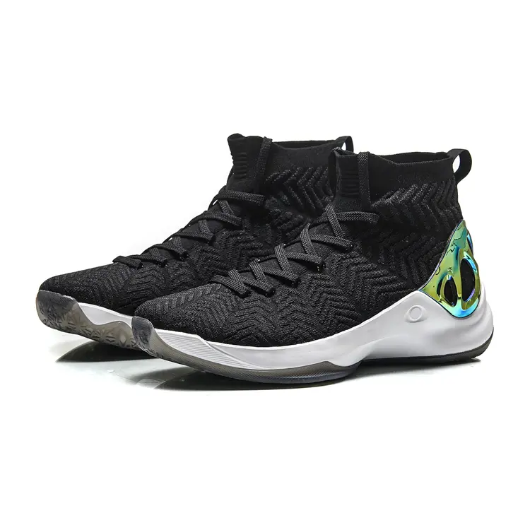 2021 Stylish Professional Anti Slip Men Sneaker High Upper Basketball Shoes