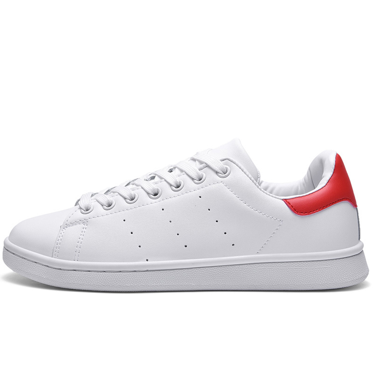 Wholesale Custom Logo Cheap Classic Style All-Match White Sneaker Women Men Skateboard Shoes No Brand